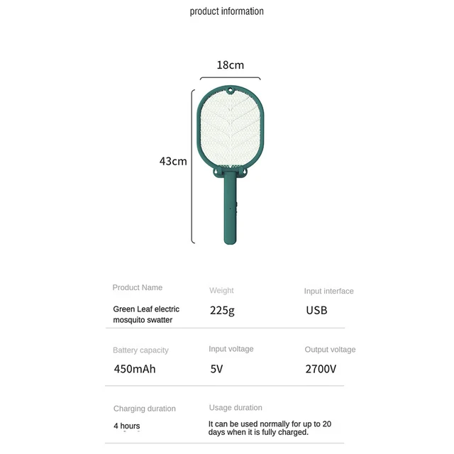 Xiaomi Szúnyog Gyilkos Lámpa Usb Újratölthető Elektromos Összecsukható Szúnyoggyilkos Ütő Légy Swatter 2700 V Riasztó - Image 6
