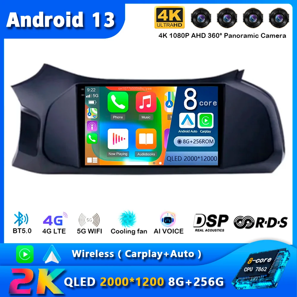 

Android 13 Car Radio For Chevrolet Onix 2012 - 2014 2015 2016 - 2019 Navigation GPS Multimedia Video Player Stereo Carplay 4G BT
