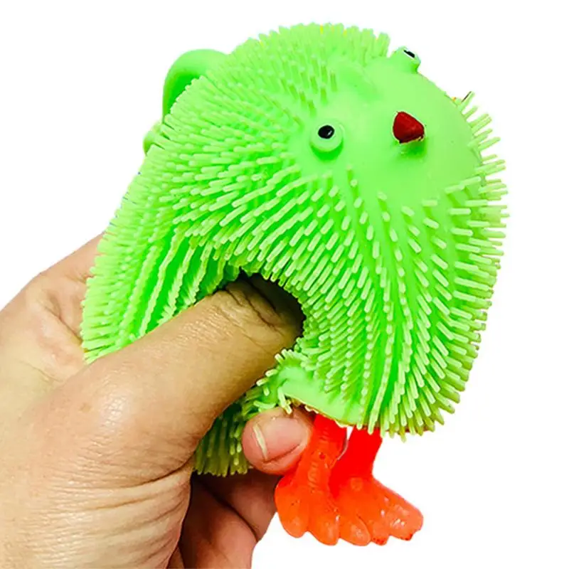 

LED Chic Cute Flashing Chickens Squeeshy Puffer Ball Squeeze Anxiety Relieve Toy Kids Adults Funny Birthday Gift For Kids