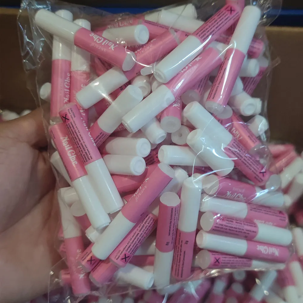 50/100pcs Mini Beauty Nail Glue False Art Decorate Tips Acrylic Glue Nail Accessories False Nail Extension Glue Sticky Gel 5