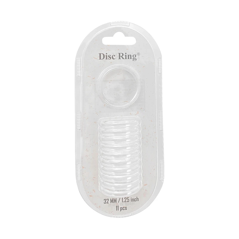 Multiple Sizes Transparent Binding Discs Loose-leaf Notebook Rings Disc Button Binder Planner DIY Scrapbook Supplies 11pcs/box
