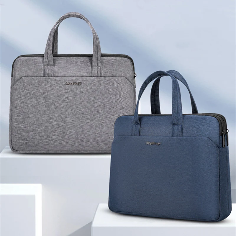 

Fashion Laptop Handbag Unisex Multifunction Business Briefcase Solid Color Large Capacity Bag For Male Oxford Fabric Bags XA64C