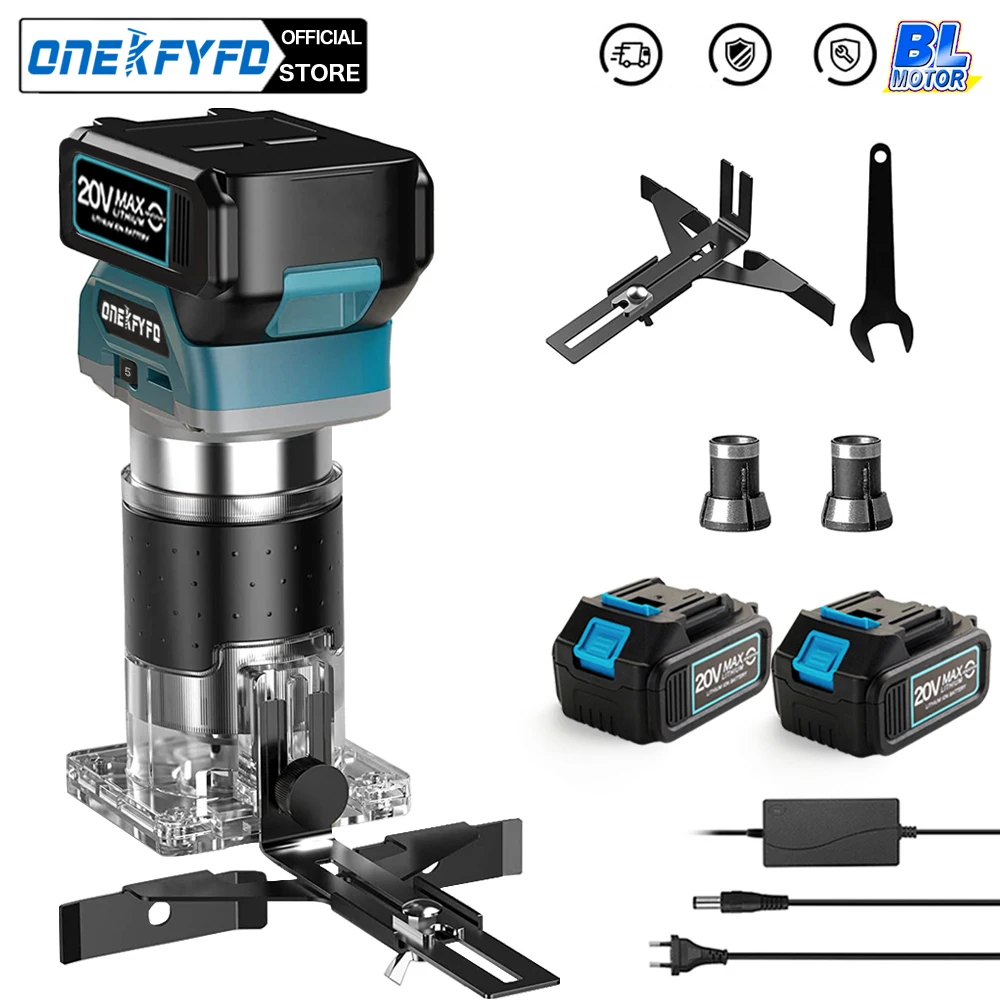 5 Speeds Brushless Electric Hand Trimmer Cordless Wood Router ...