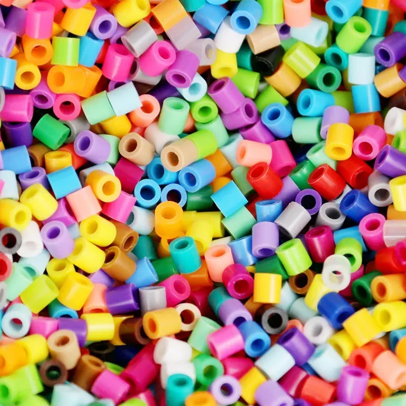 500PCS Multicolor Hama Beads for Kids – DIY Puzzle and Pixel Art Toy Set