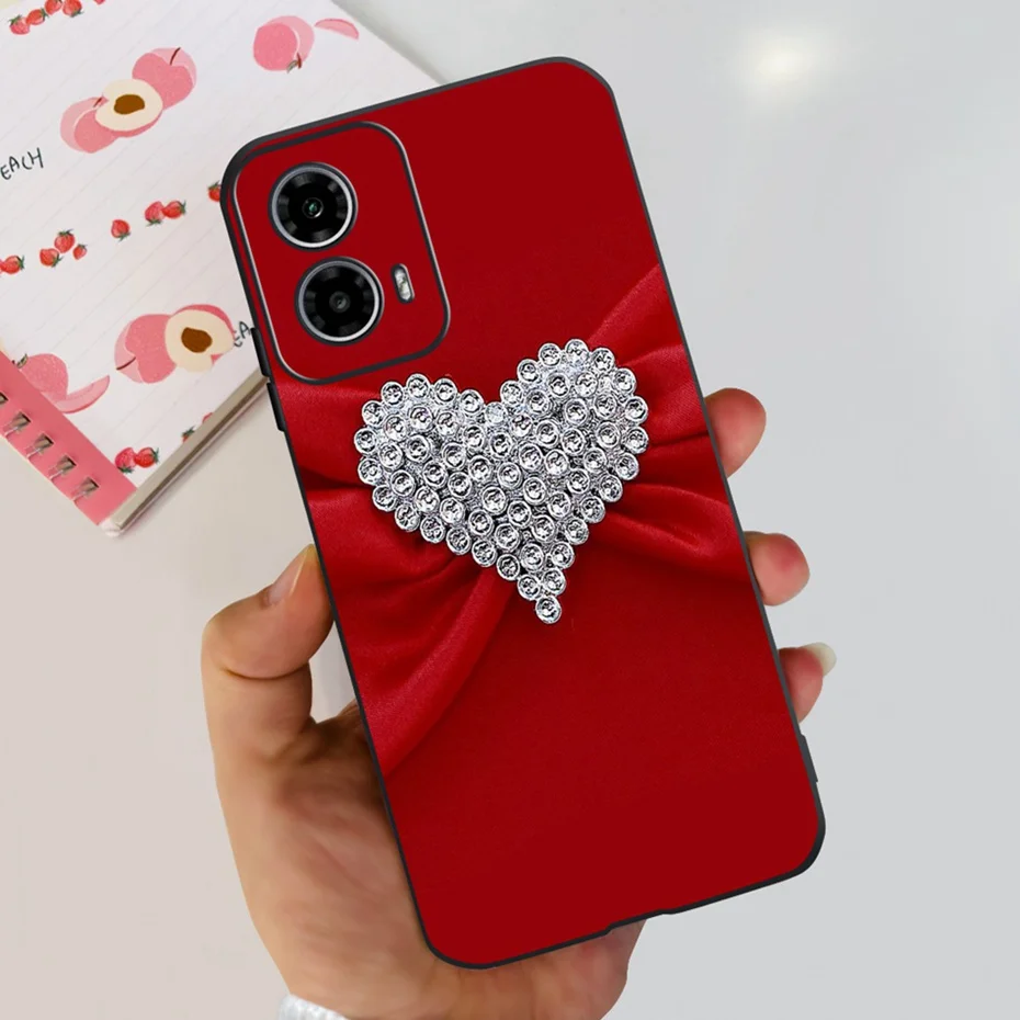 Cute Love Pattern Soft Silicone Phone Case - Stylish & Durable Back Cover