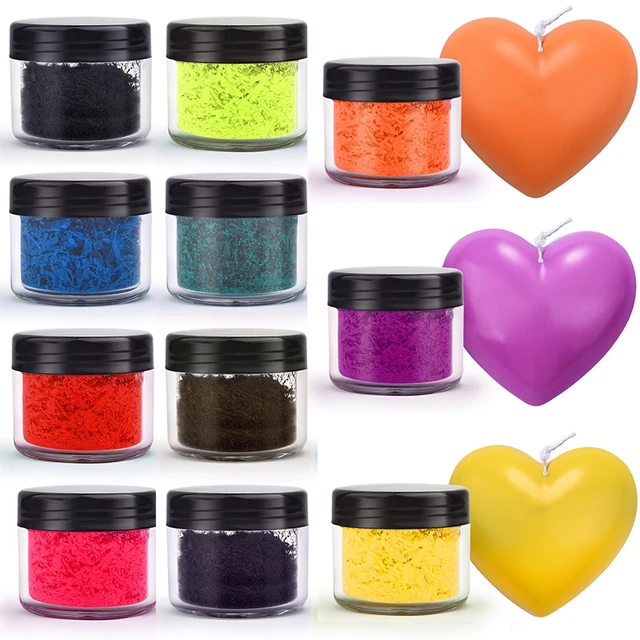 12 Colors Candle Wax Dye Pigment NonToxic DIY Soy Candle Wax Pigment