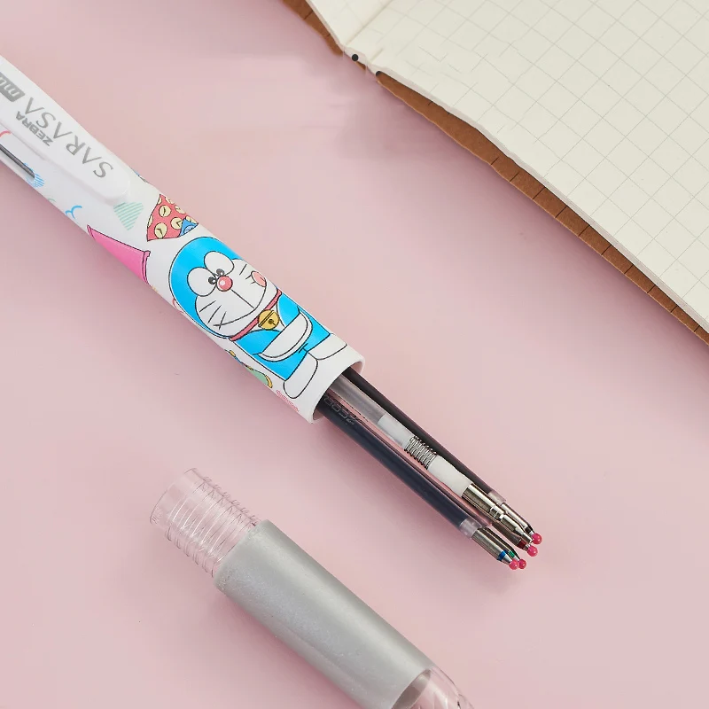 Japanese Zebra Limited Cartoon Multifunctional Gel Pen Mechanical Pencil 4+1 0.4/0.5mm Stationery For School Students Gift
