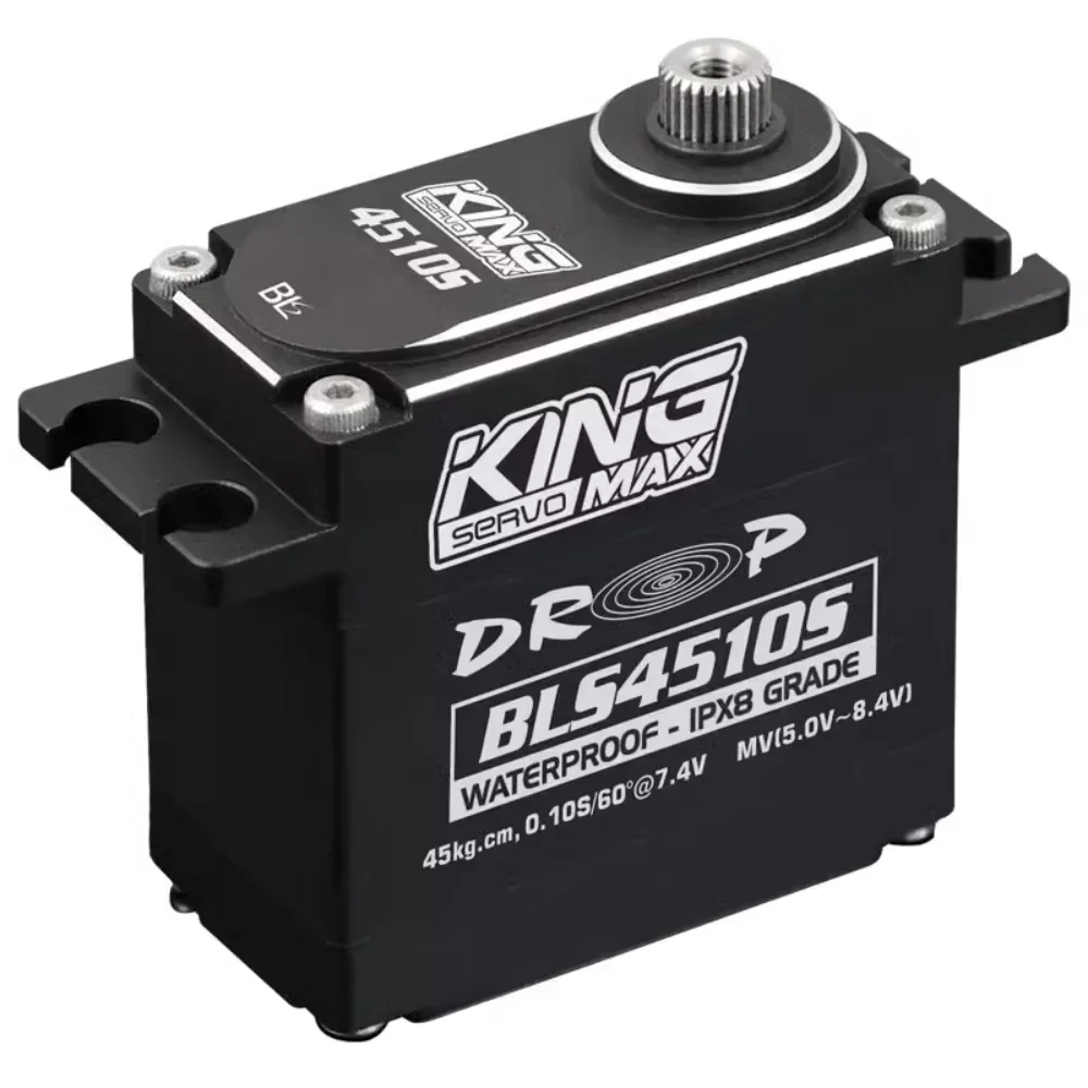 

KINGMAX BLS4510S 92g 45KG Torque High performance, digital multivoltage standard servo Dual ball bearings