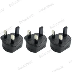 EU to UK Electric Power Shaver & Toothbrush Plug Adapter - Durable Travel Socket Converter (3pcs black)