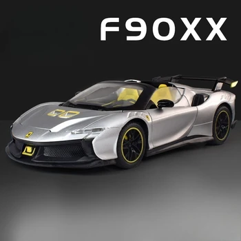 1:24 Modellino auto in lega SF90XX Stradale, collezione di ornamenti, giocattoli per bambini, regali di alta gamma