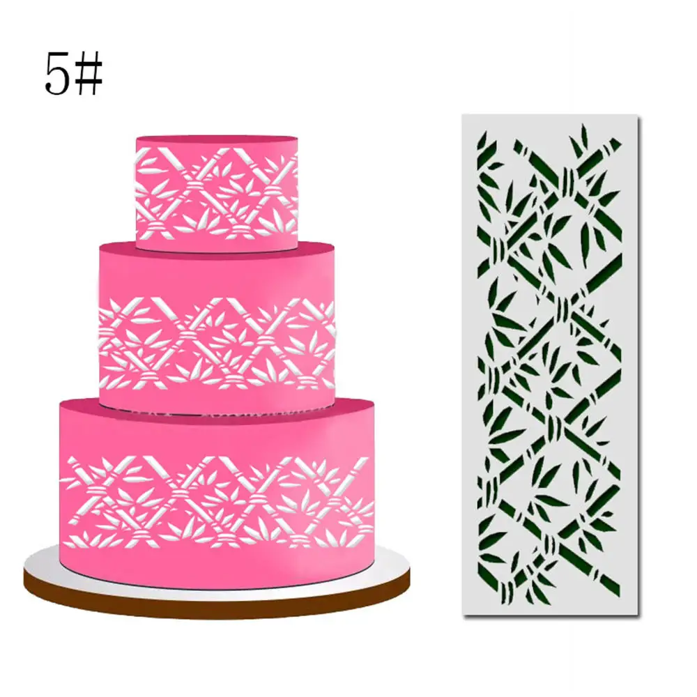 Bloemvorm Cake Stencil,Cake Lace Stencil,Fondant Cake Side Brim Border