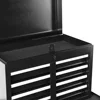 5-Drawer Rolling Tool Storage Cabinet W/ Detachable Top Tool Box Liner Universal Lockable Wheels, Adjustable Shelf 6