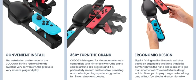 1PC Fishing Rod Hand Grip for Nintendo Switch Fishing Game