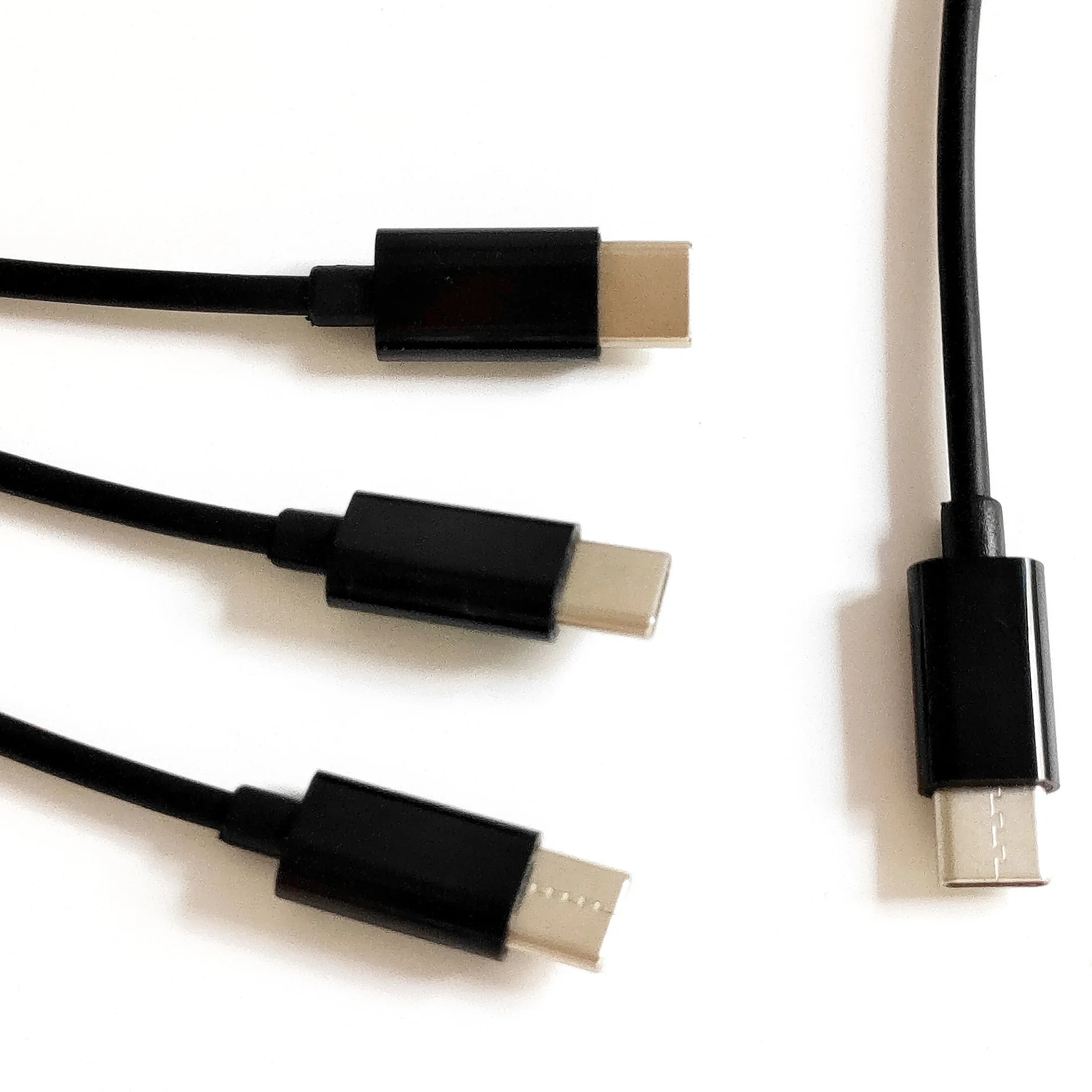 Multi Usb c Divisor Cabo Usb tipo c Cabo de Alimentação em Cabo de Carregamento com tipo c Conector Macho Cabo para Telefone Portátil 1m - Image 4