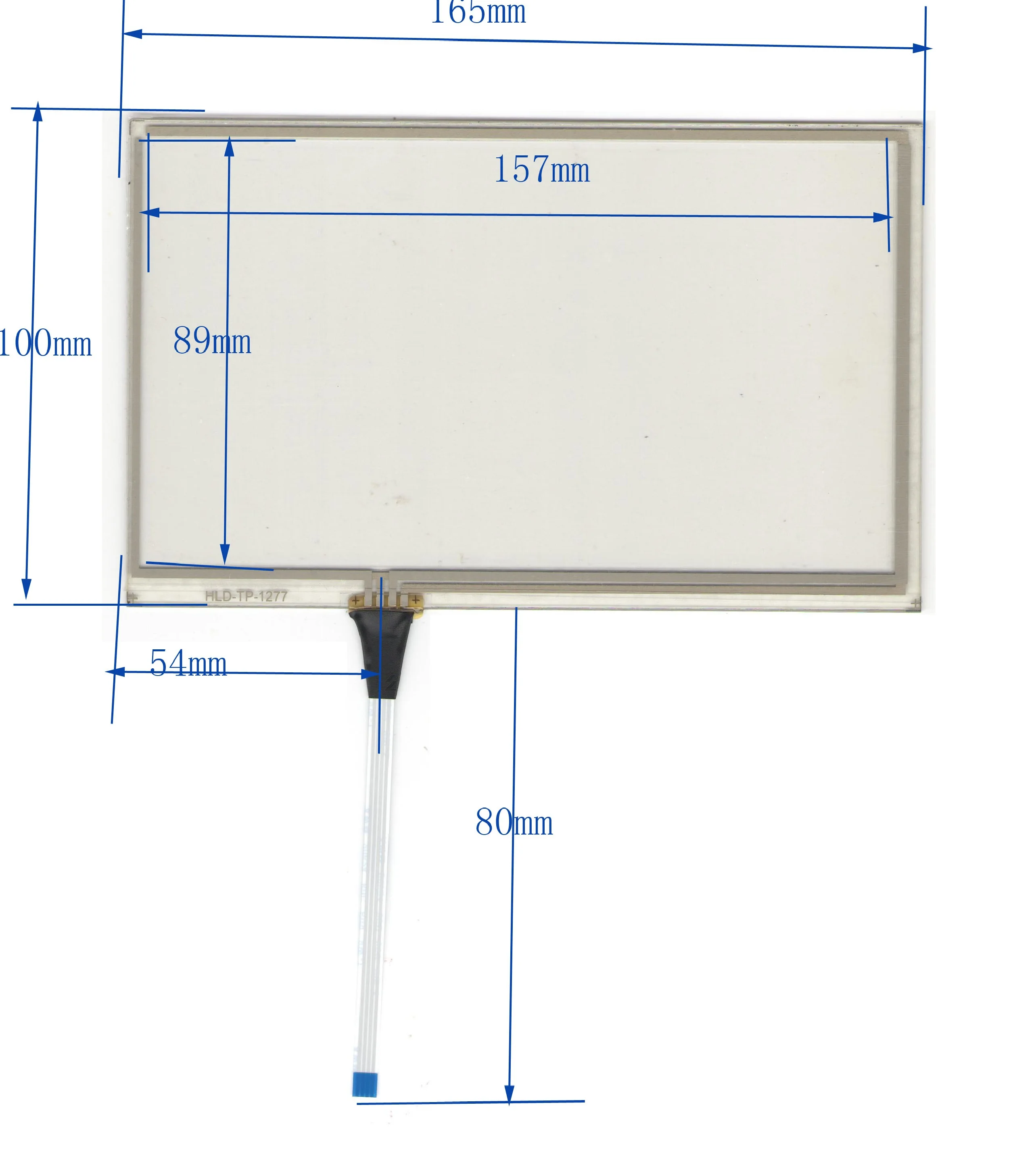 

10PCS/LOT 165*100MM 4-wire resistive Touch Panel compatible Navigator TOUCH SCREEN GLASS 165*100