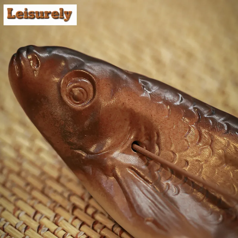 Koi Fish Incense Holder Ancient Zen Garden Incense Burners Mosquito Coil Holder Consecrate Censer Tea Services Decoration Craft