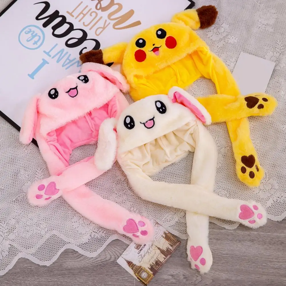 Plush Hat with Glowing Bunny Ears, plush toys,plush hat toys