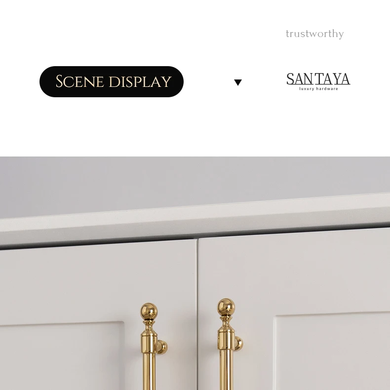 pvd brass handle for wardrobe and dresser