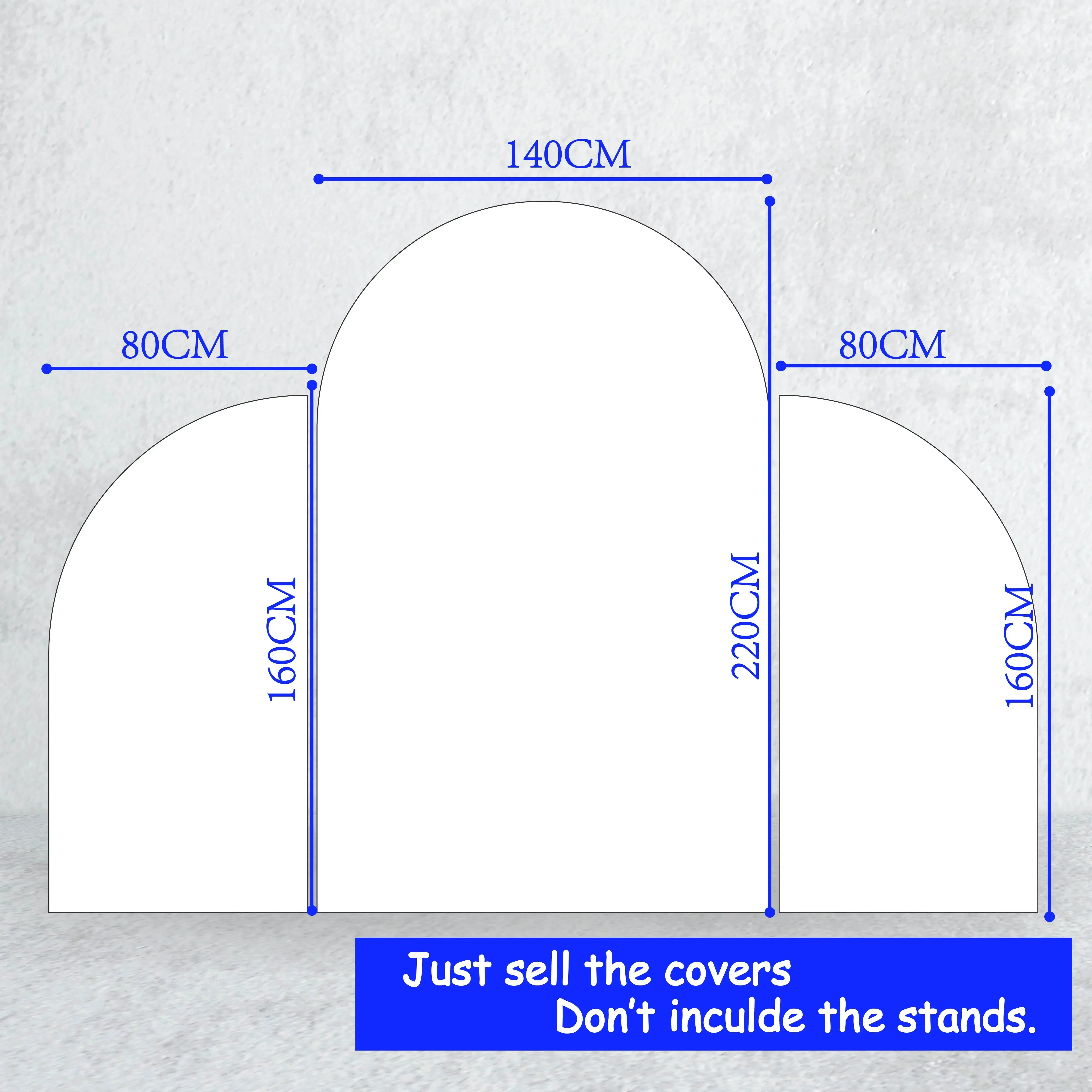 Flag Shaped 3 Pcs Set Photography Backdrop Covers Suitable For Wedding Arch Stand Birthday Balloons Party Supplies Decoration birthday party supplies birthday background supplies birthday backdrop decoration photography backdrops wedding arch cover