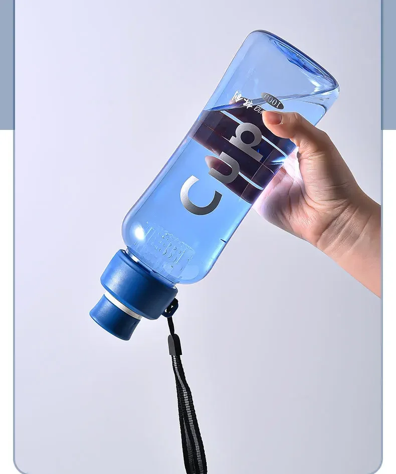 1500ML Water Bottle Motivational Sport Water Bottle Leakproof Bottles Drinking Outdoor Travel Gym Fitness Jugs for Bottle