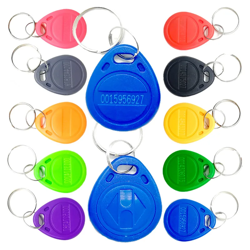 100pcs Colorful RFID Key Fob Tokens for Secure Access Control
