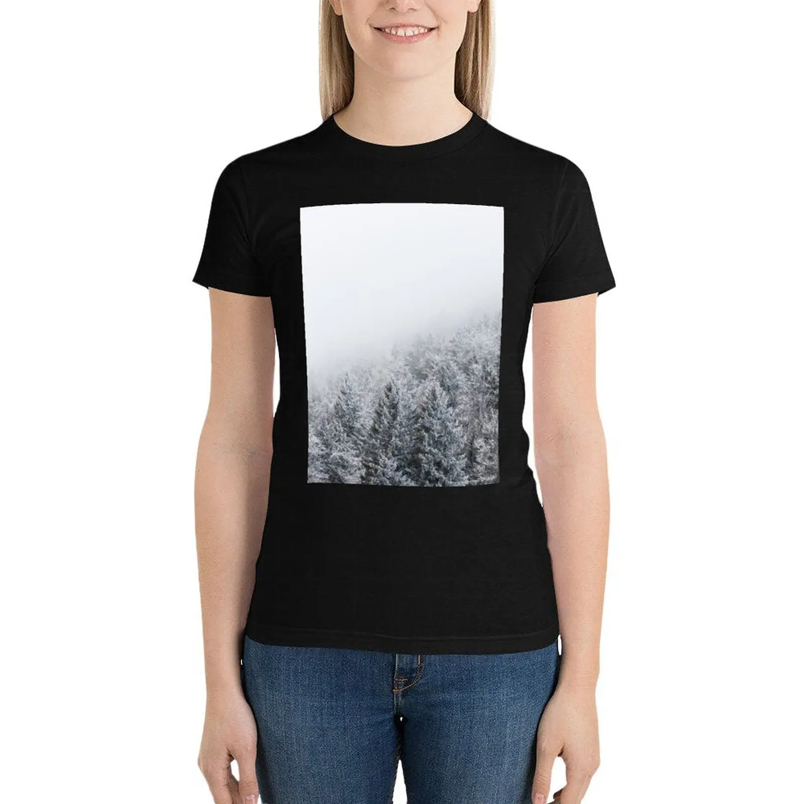 Frozen forest T-Shirt funny anime clothes summer blouses woman 2024