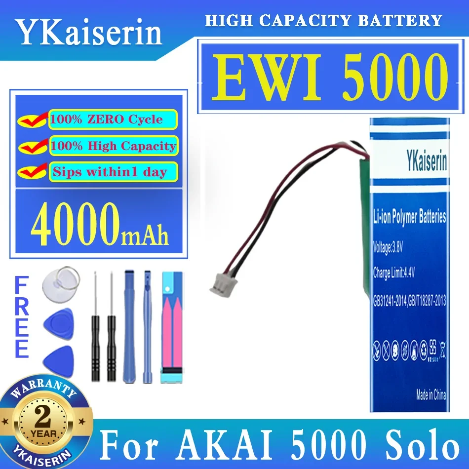 Batteria Ykaiserin 4000Mah Per Akai 5000, Ewi Solo Fpo-72-003-S