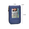 RFID Credit Card Holder Unisex Wallet Bank PU Leather Waterproof Small Wallets with Money Clip Designer Cardholder 3