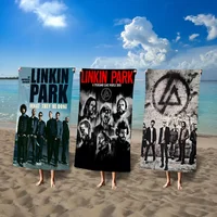 Band L-Linkin Cool P-park Big Microfiber Beach Towels Quick Dry Towel Sand Beach Towels Pool Towel for Travel Swim Pool Yoga 1