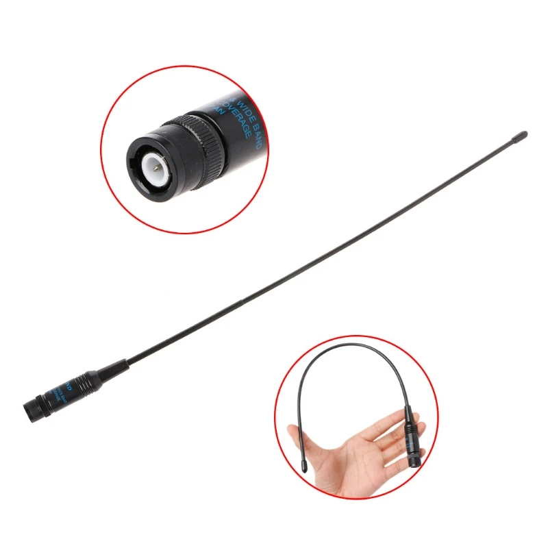 TH-28A TK100 C150용 RH-771 듀얼 밴드 VHF/UHF BNC 토키 휴대용 라디오 안테나