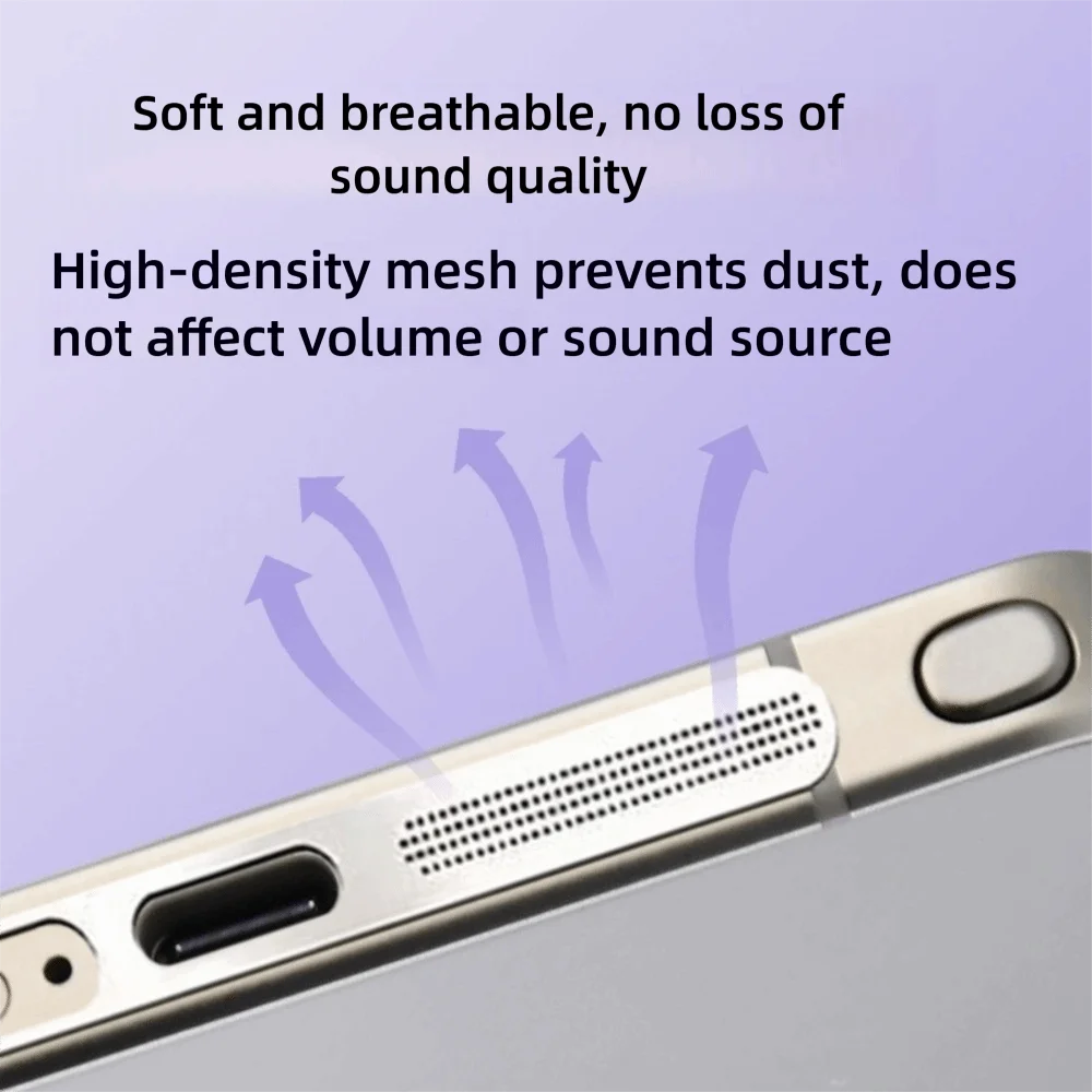 1-4 Stück Metall-Staubschutznetz-Aufkleber für Samsung S26 Ultra S25 S24 S23 Plus, Einfach zu Installierender Lautsprecherloch-Staubschutz-Netzschutz – Detail 4