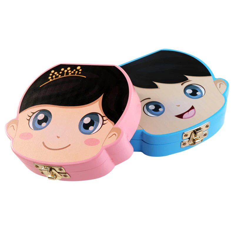 Tooth Box Wooden Color for Baby Kids