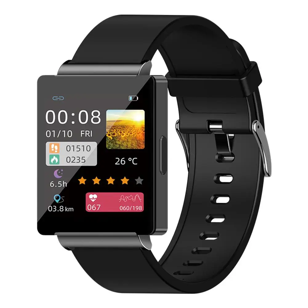 

Blood Glucose Smart Watch Heart Rate Blood Pressure Tracker Wristwatch Body Temperature Monitor ECG Smartwatch for Men Women