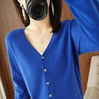 Women Cardigans 2025 Autumn Winter Single Breasted Knitwears Long Sleeve Warm Knit Cardigan Korean Fashion Spring casual Sweater - Image 2