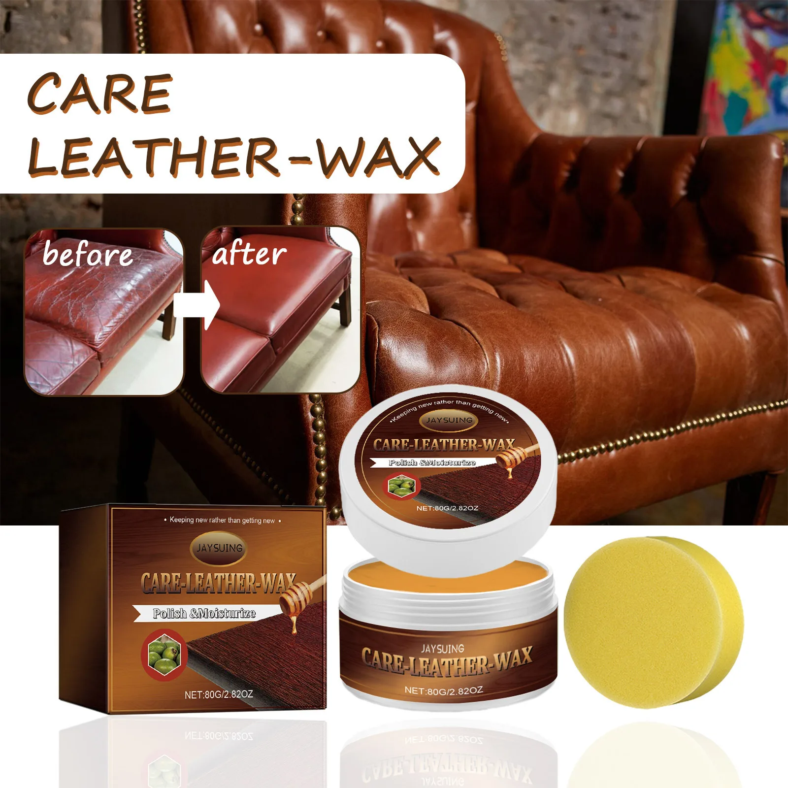Leather Repair Kit Leather Repair Wax Colorful Car Home Repair Scratch Cracks Sofa Shoes Leather Complementary Refurbishing Polishing Paste leather repair gel