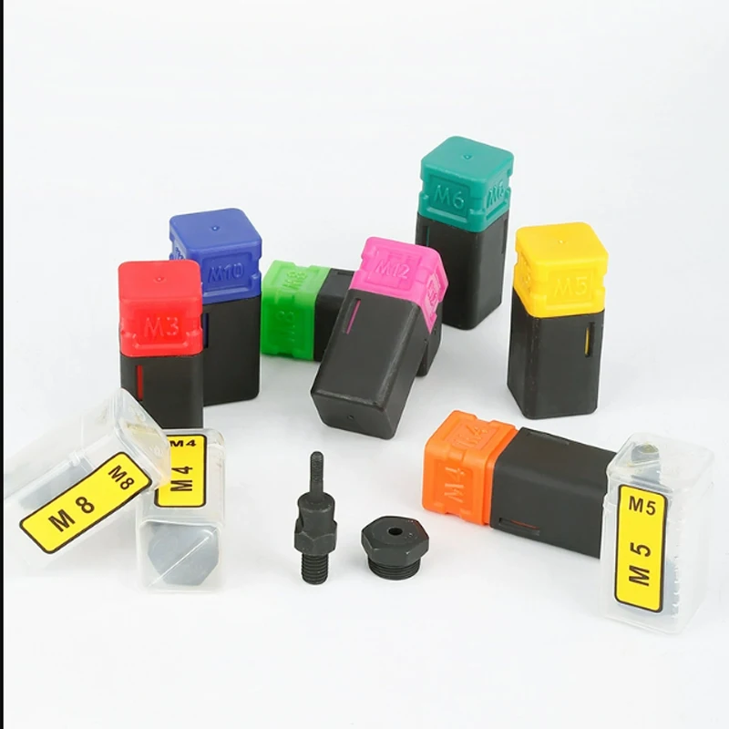1pcs M3-M12 Rivets Nuts Insert Flat Head Threaded Nut for Hand Riveter Gun Tools Threaded Shaft Nut Rivets Tool Accessories