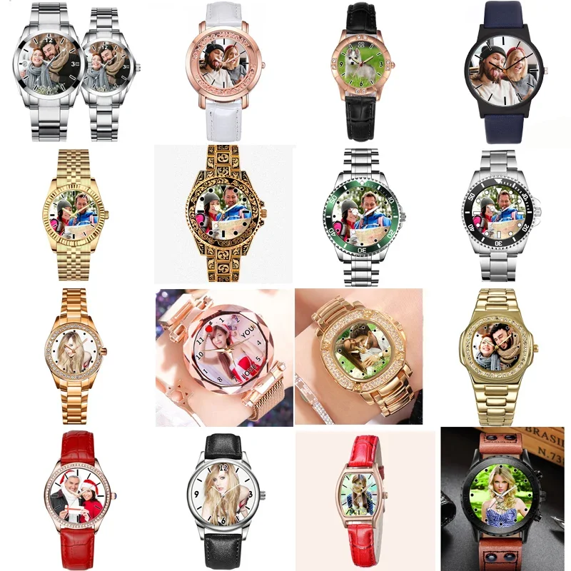 Creative Watch Customize Photo Logo Watches Custom Wristwatch Name Picture Printing Personality DIY Watch Gift for Friend