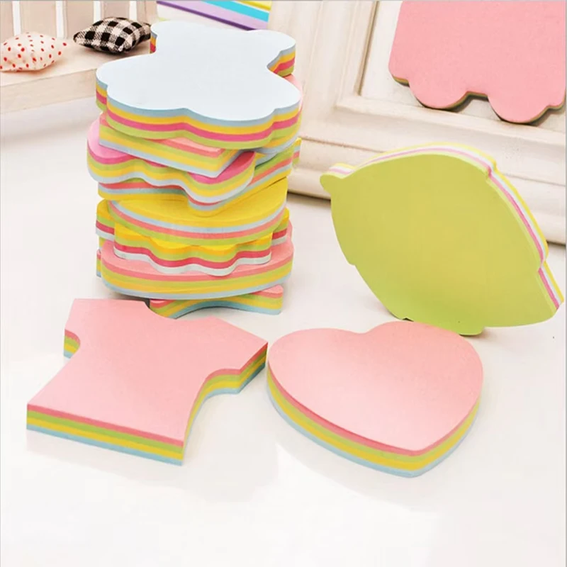 Colorful Cartoon - Shaped Sticky Notes Adhesive Memo Pads for Office ...