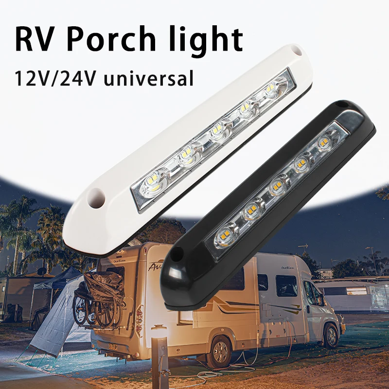 Luces LED Exterior Para Caravana 12V | Modo Dual: Luz Blanca 6500K Y Ámbar Intermitente | IP67, 6000 Lúmenes