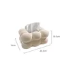 Ceramic Tissue Box Velvet Suede Flocking Cute Bubble Paper Extractor Tissue Box Holder Toilet Paper Holder Desktop Storage 5