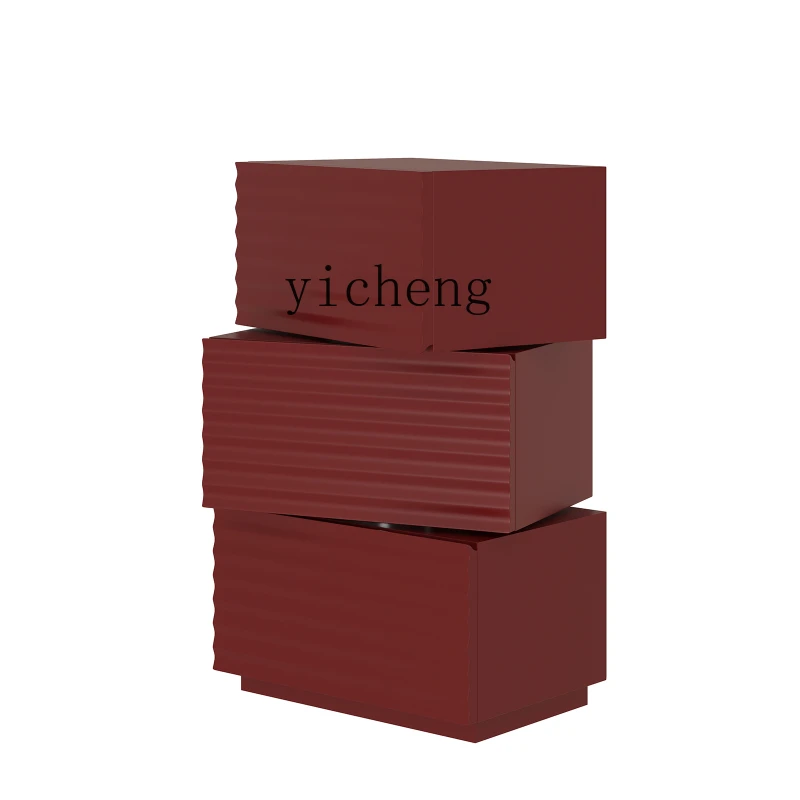 

Zf Entry Door Entrance Cabinet Locker Rotating Storage Modern Solid Wood Cabinets