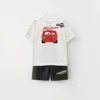 Children's Lightweight Short Sleeved Shorts Set For Boys And Girls Summer Disney Mcqueen Car Printed Children's Clothing Set 2