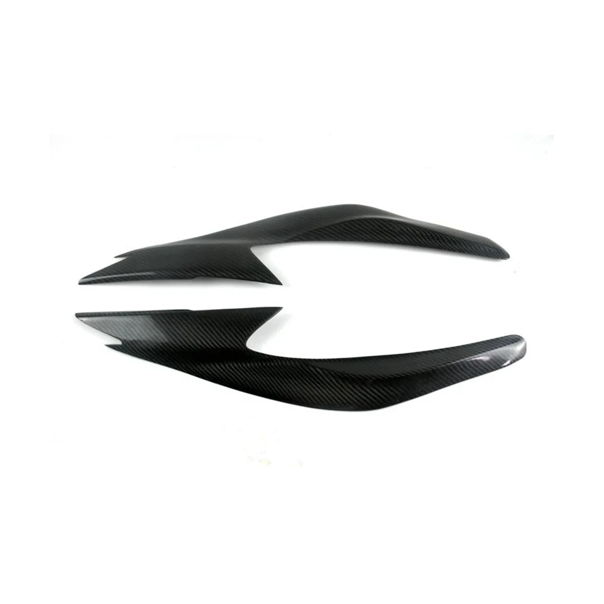 

For 2016 2017 2018 Carbon Fibre Head Light Lamps Eye Brow Head Light Lamp Trim Stickers