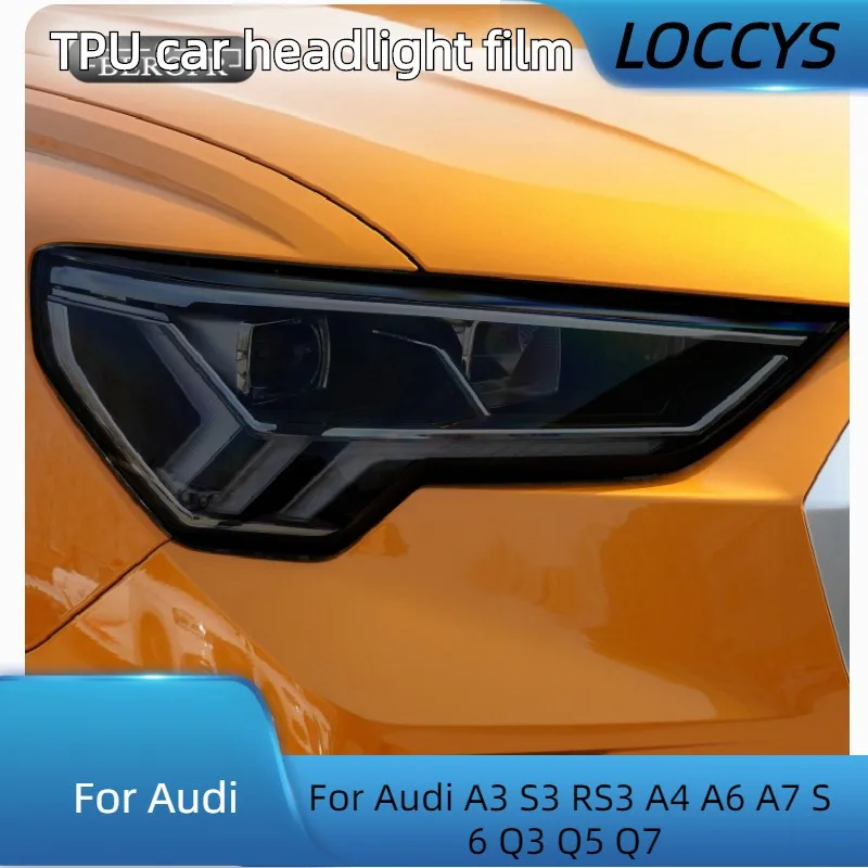 Per Audi Q3 8U F3 2012-Present Rsq3 Sportback Car Headlight Tint Fumo Nero Pellicola Protettiva Trasparente Tpu Sticker Accessori