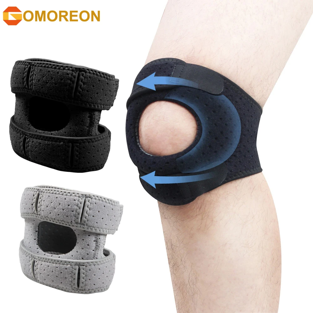 

1Pcs Patella Knee Braces for Knee Pain, Dual Patellar Tendon Support Straps with Gel Pad for Arthritis, Tendonitis,Meniscus Tear