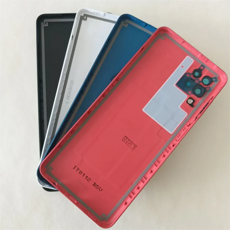 Back Battery Cover Rear Housing Cover With Side Button Replacement Parts For Samsung Galaxy A12 A125 A125F SM-A125F samsung phone case,phone back cover,glass battery cover,glass phone back cover,phone button replacement,samsung phone button replacement