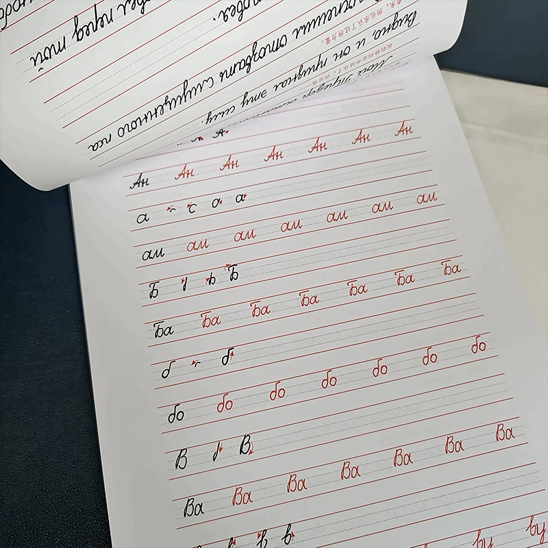 2024 Russian Writing Paste Calligraphy Handwriting Copybook For Kids Children\'s Book Russian Calligraphic Letter Practice new