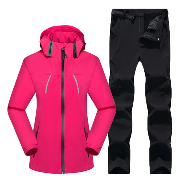 KUTOOK Chaqueta Softshell Mujer Invierno Para SenderismoTrekking