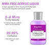 150ML Acrylic Liquid Monomer EMA Acrylic Monomer Liquid for Acrylic Powder 3-8min Nature Dry Nail Tips Extension Build Supplies 3