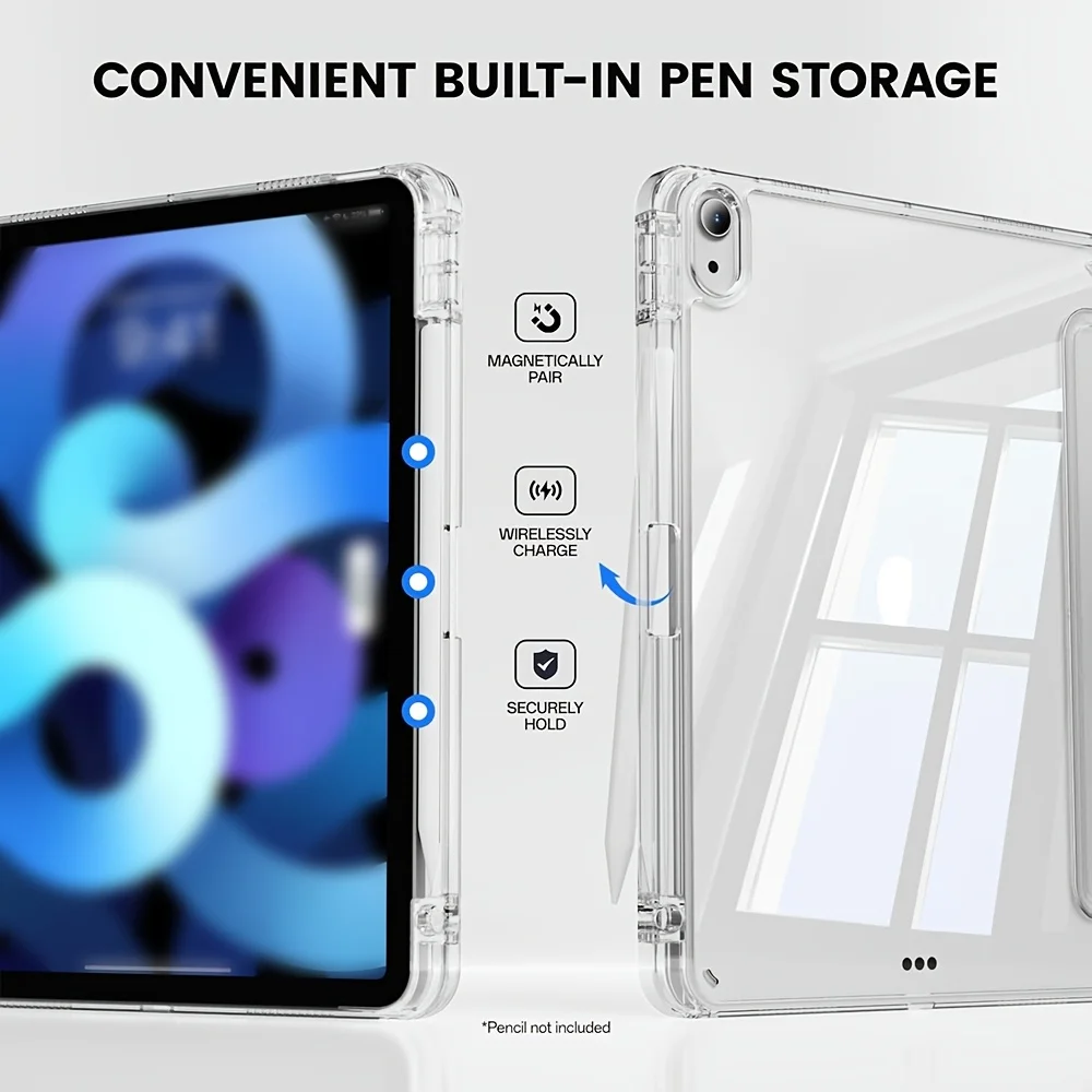 Transparent Acrylic Tablet Case with Auto Wake/Sleep Function